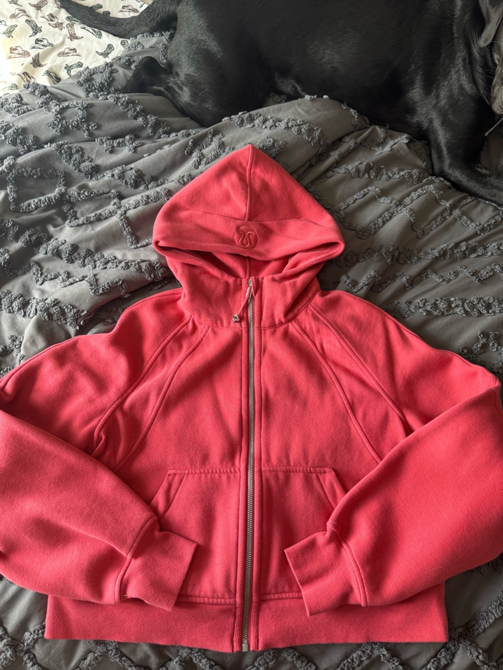 lululemon athletica Coral Pink Full-Zip Hooded Sweatshirt